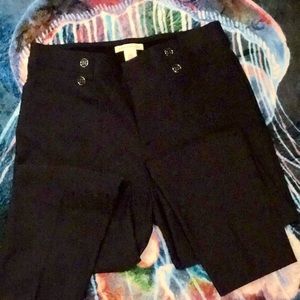 Navy Retrology straight pant with navy buttons